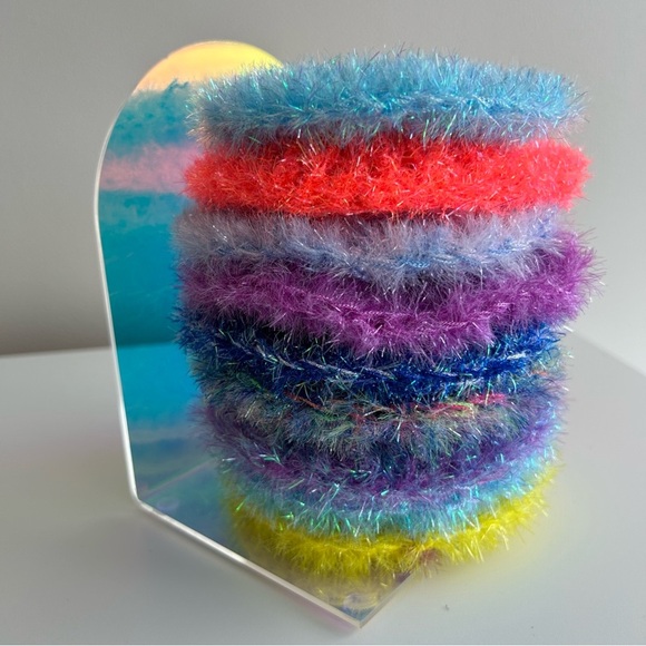 Crochet Korean Dish Scrubbie Scrubbie Sponges - Set of 2 - Picture 1 of 6